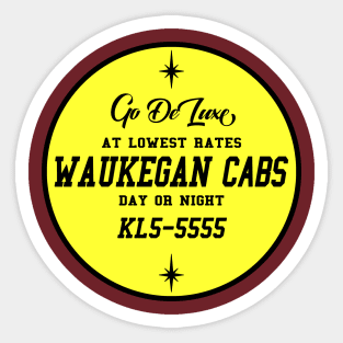 Waukegan Cabs Sticker